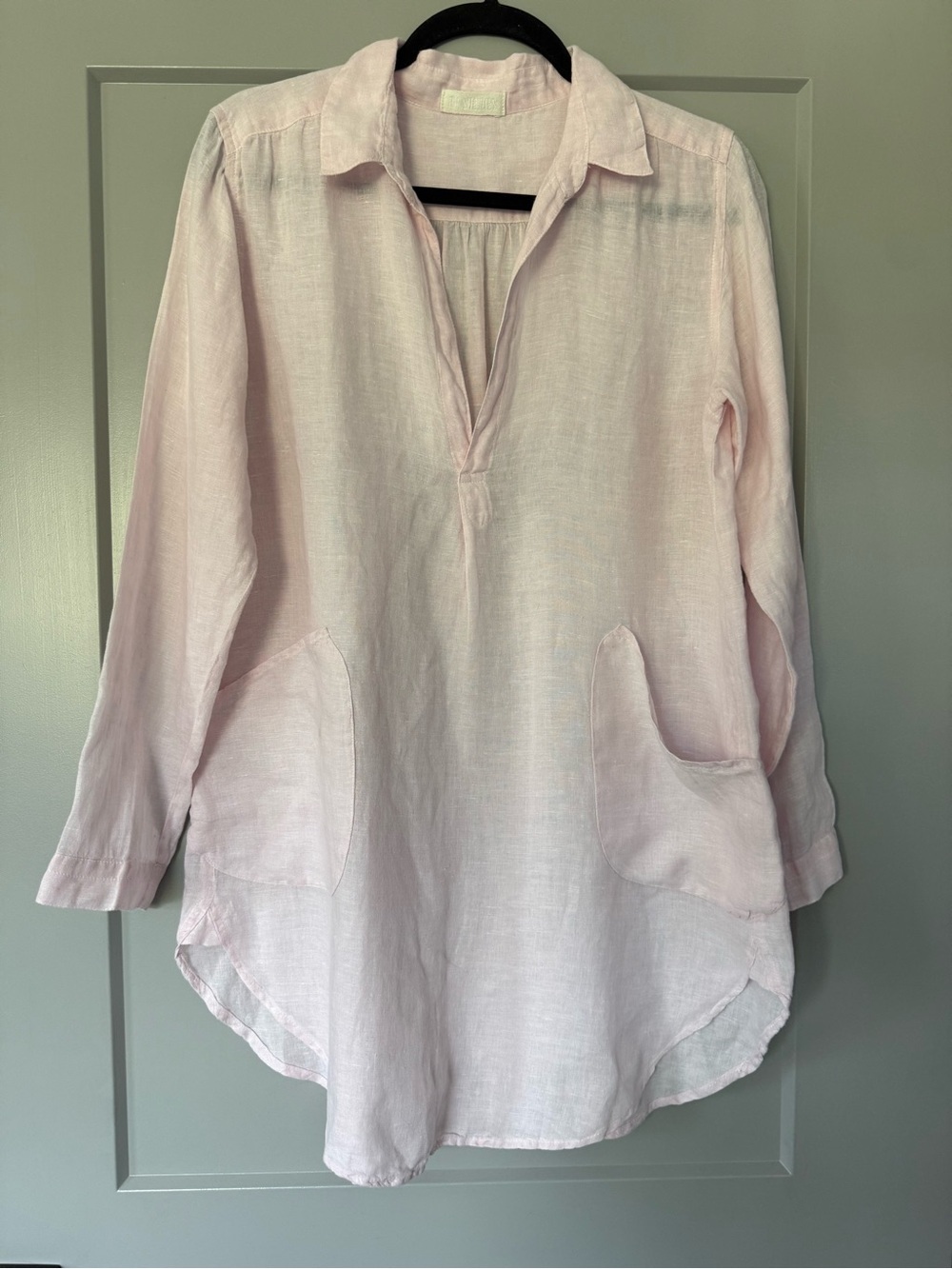 CP Shades Teton Linen Tunic Pink Color Size XS